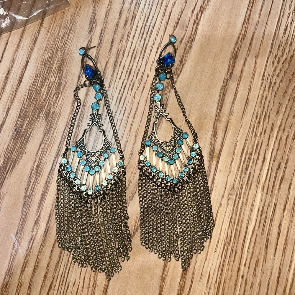 Pierced Earrings, 5” length